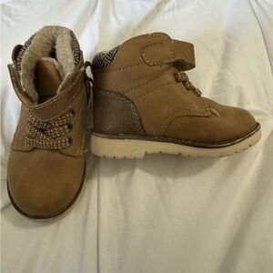 5/$20 MAX + JAKE Boots LIL BENTLEY Toddler Size 5, Brown Hiker Faux Sherpa Fur